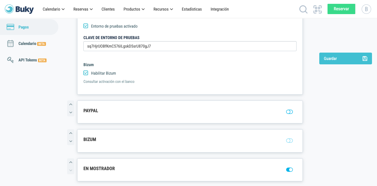 Bizum, PayPal y En Mostrador