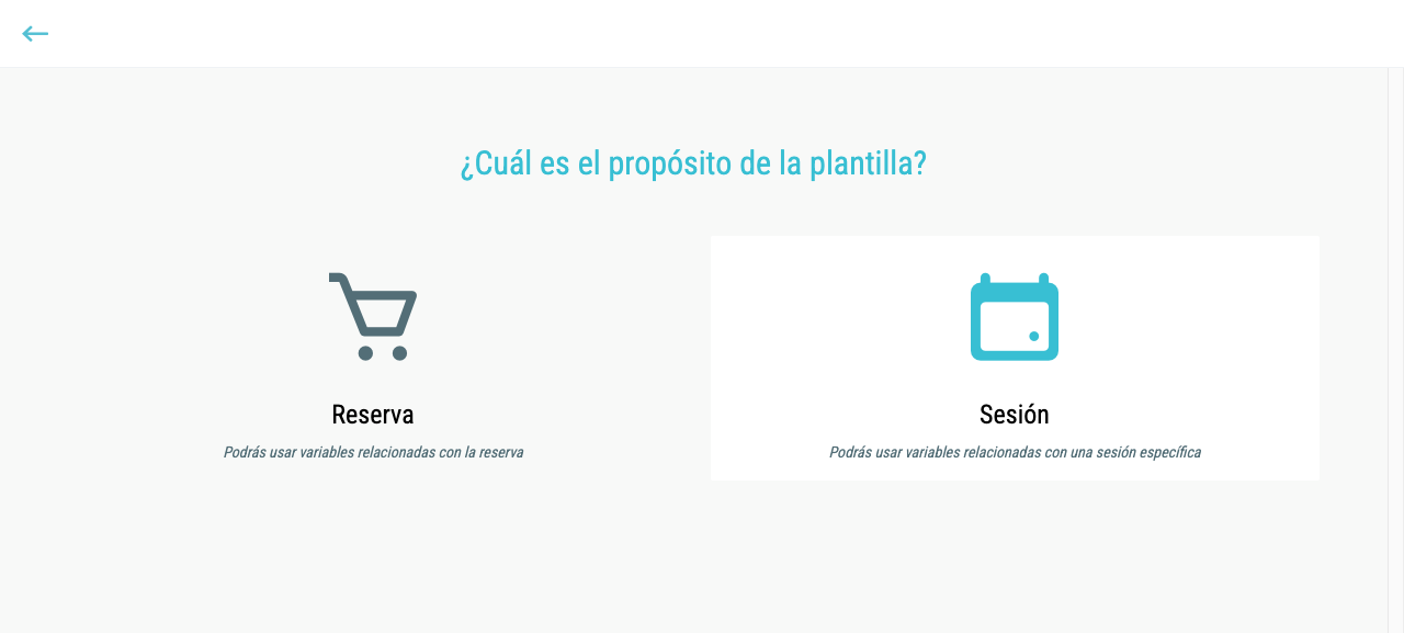 Selección del contexto